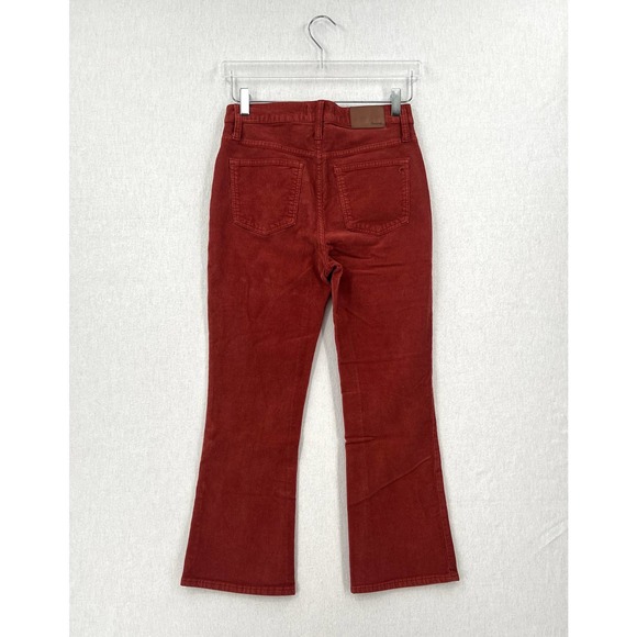 MADEWELL Pants Womens 27 Rust Cali Demi Boot Jeans Corduroy Button Front Edition - Picture 4 of 16